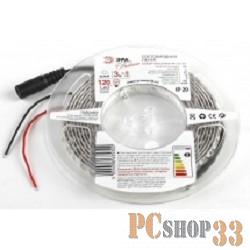Светодиодная лента ЭРА Б0002327 Лента светодиодная 9,6Вт/м LS3528-120LED-IP20-W-eco-3m Холодный белый {Лента светодиодная 3м/8мм}
