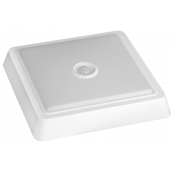 ЭРА Светильники ЖКХ ЭРА Б0022451 SPB-4-15-4K-MWS Светильник светодиодный ЖКХ 15Вт 4000К 1200лм квадрат 230x38 БЕЛ с настр. датч. движ.