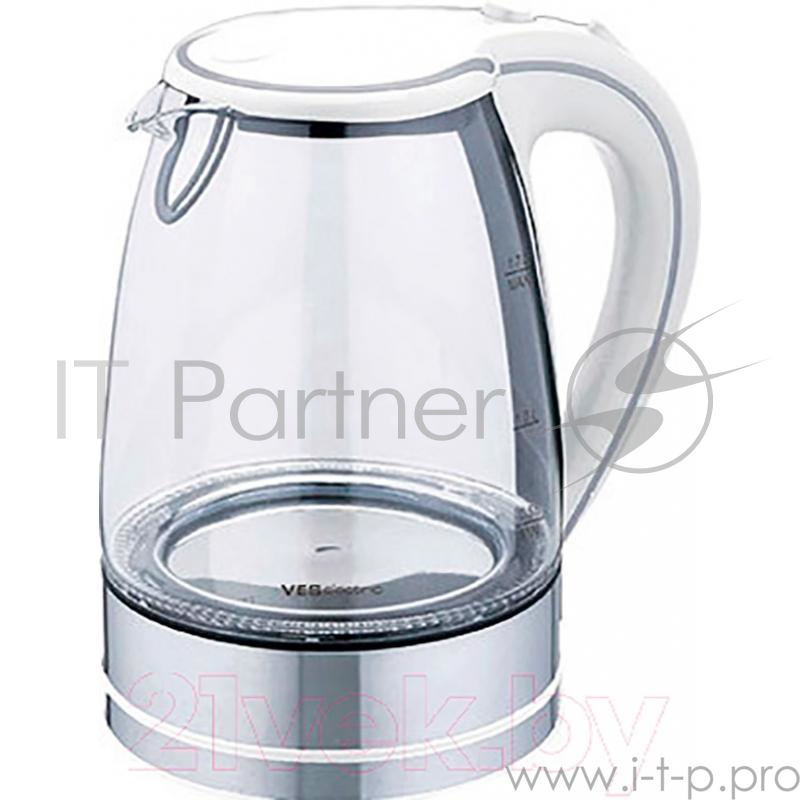 Чайник VES 2005-W 1,7 л, стеклянный