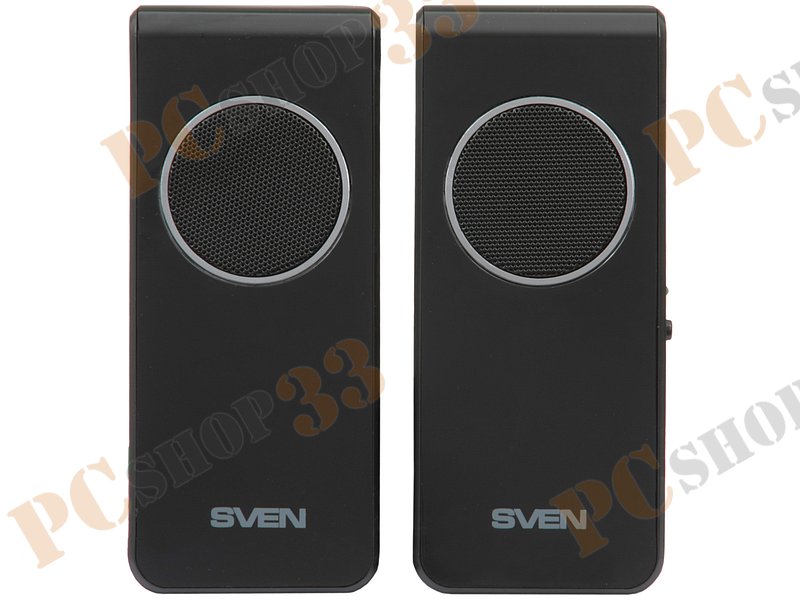Акустическая система стерео Sven 314 2x2Вт, портативная, черный