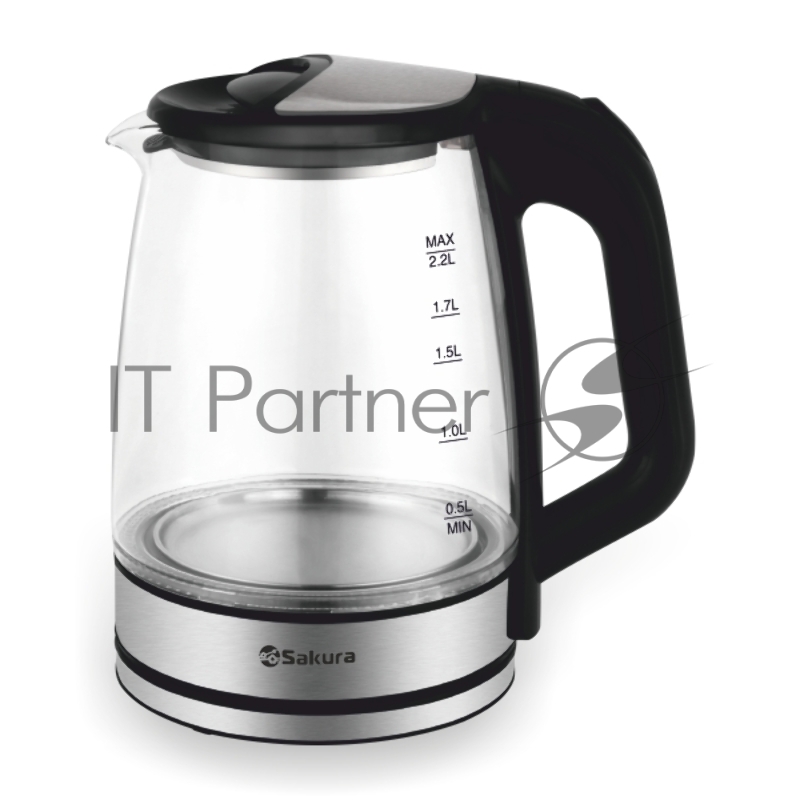 Чайник электрический Sakura SA-2722BK (2.2) стекл подсв