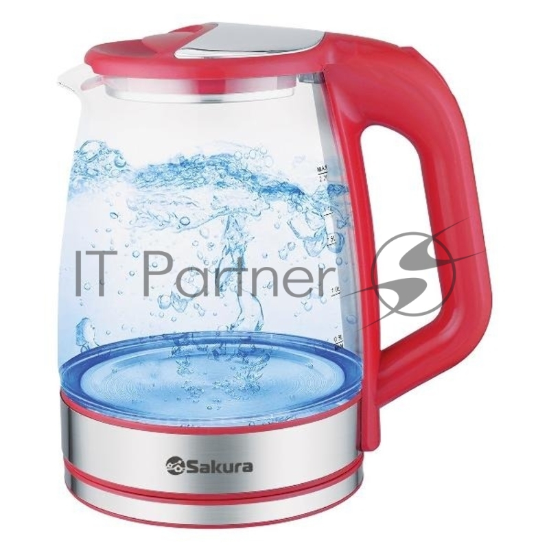 Чайник электрический Sakura SA-2722R (2.2) стекл подсв