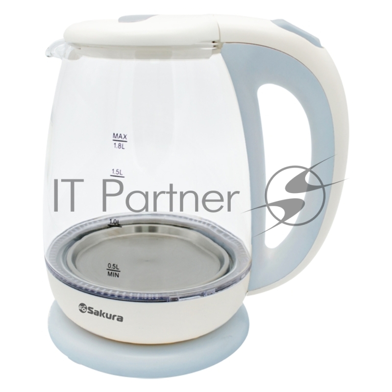 Чайник электрический Sakura SA-2723WG (1.8) стекл подсв