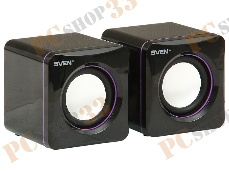 Акустическая система стерео Sven 315 2x2.5Вт, портативная, черный
