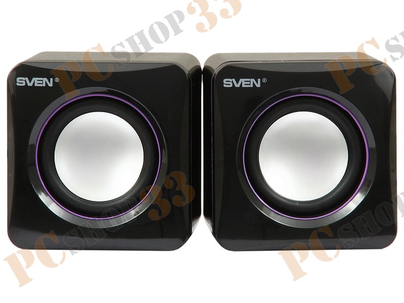 Акустическая система стерео Sven 315 2x2.5Вт, портативная, черный