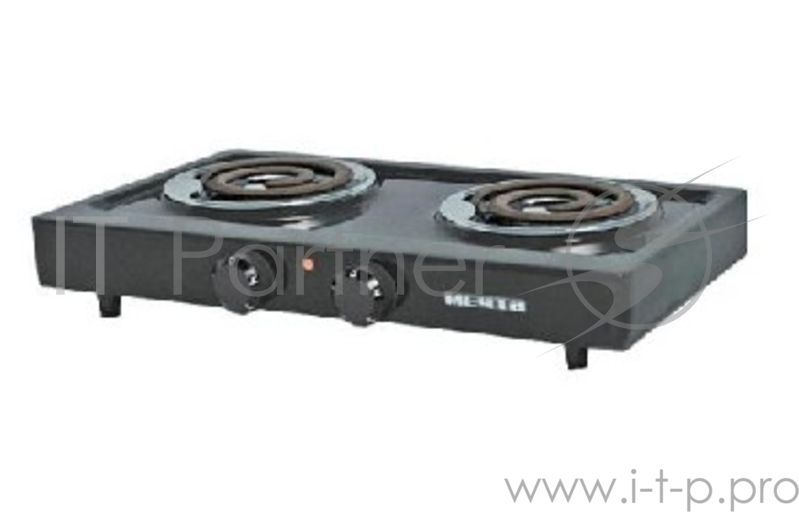 Плитка электрическая МЕЧТА-211Т черный, 2 конфорки, механическое управление