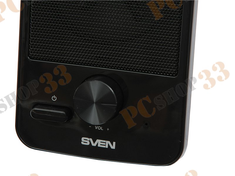 Акустическая система стерео Sven 312 2x2Вт, портативная, черный
