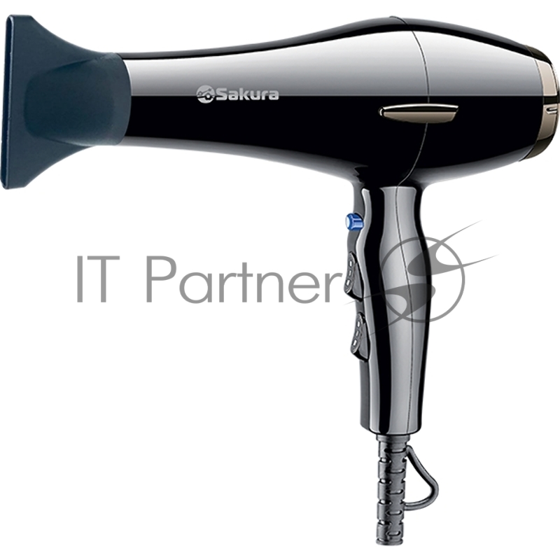 Фен Sakura SA-4038BK Professional 2400Вт 4 темп.режима 2 скор. 2 конц.