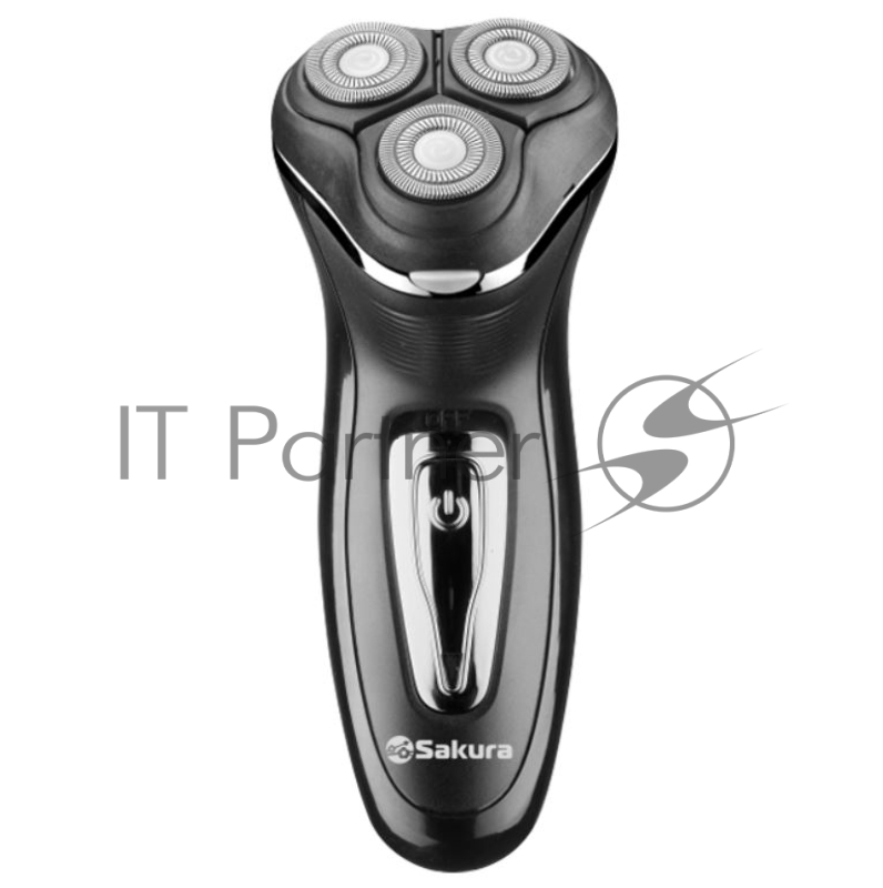 Бритва электрическая Sakura SA-5417BK 3гол триммер сух.бритьё аккум