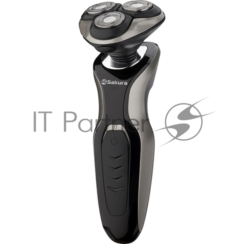 Бритва электрическая Sakura SA-5421BS 3гол 2триммера сух.бритьё аккум