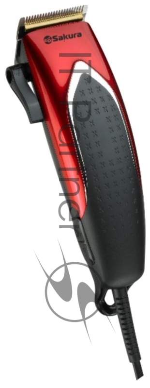 Машинка для стрижки Sakura SA-5110R Premium титан 4гребня сетев