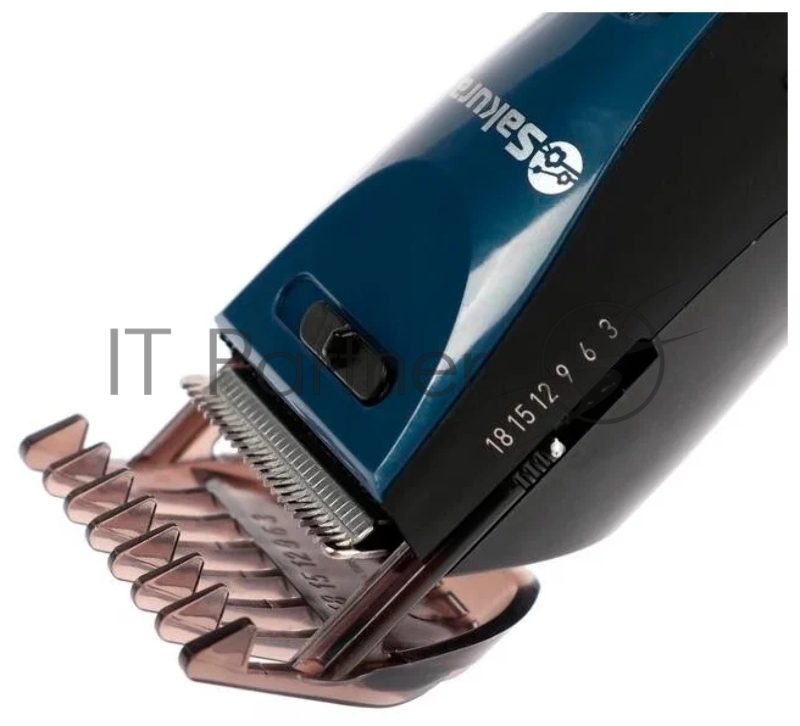 Машинка для стрижки Sakura SA-5175BL-U аккум 3-18 мм Soft Touch USB