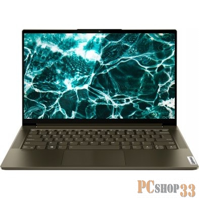 Ультрабук Lenovo Yoga Slim7 14ITL05 Core i7 1165G7/16Gb/SSD1Tb/UMA/14/FHD (1920x1080)/Windows 10/green/WiFi/BT/Cam