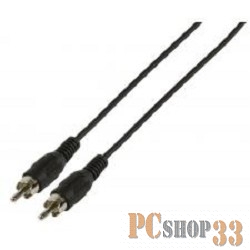 Кабель Telecom Кабель соединительный (TAV4158-3M) RCA (M) - RCA (M) черный 3m 6926123462256