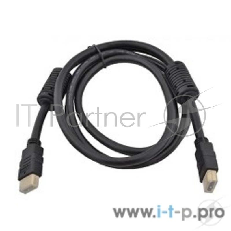 Кабель Telecom Кабель (CG511D-2M) HDMI to HDMI (19M -19M) ver.1.4b, 2 фильтра, 1.8/2м, с позолоченными контактами черный 6242755316515/6937510818181