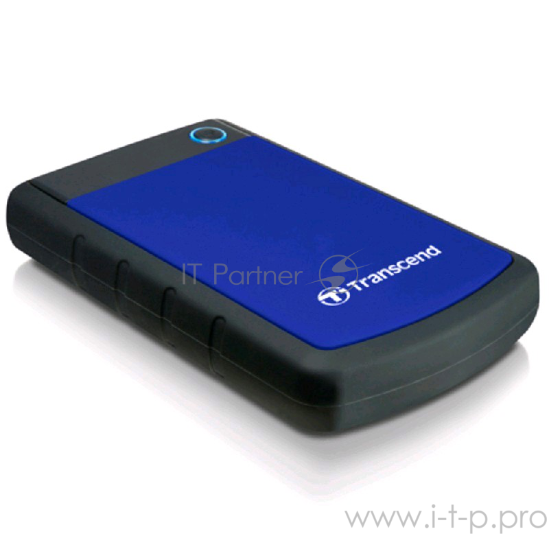 Внешний жесткий диск 2ТБ 2.5 Transcend StoreJet 25H3 TS2TSJ25H3B, серо-синий (USB3.0)
