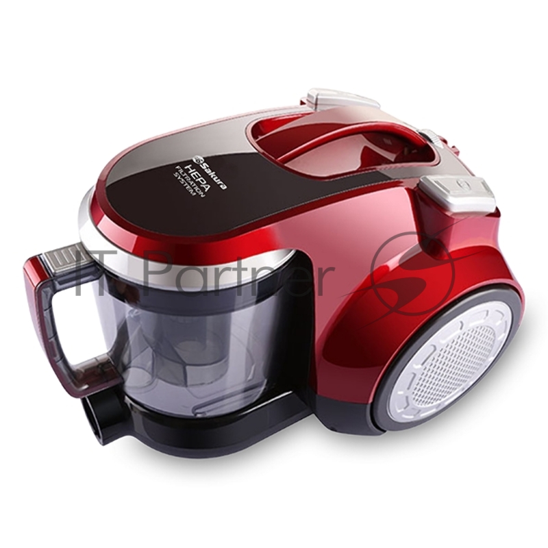 Пылесос Sakura SA-8313R 2200Вт б/м HEPA красн метал