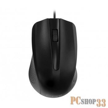 Мышь проводная CBR CM 103 Black, , оптическая, USB, 1000 dpi, 3 кнопки и колесо прокрутки, ABS-пластик, длина кабеля 1,5 м, цвет чёрный
