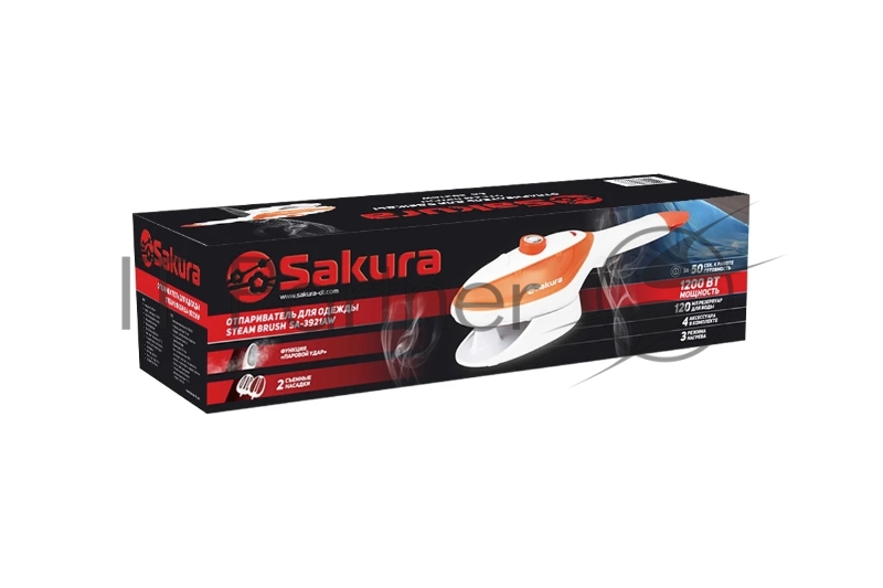 Отпариватель Sakura SA-3921AW 1200 Вт 3 реж