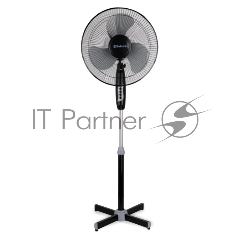 Вентилятор напольный Sakura SA-10BK черн/сер 2шт./кор.