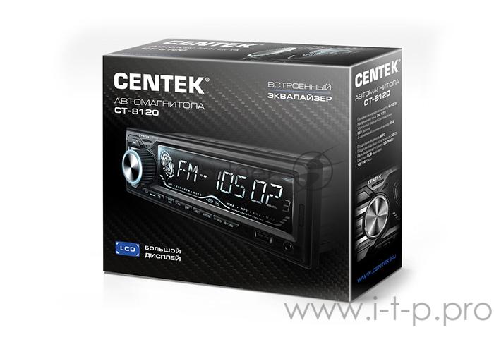 Автомагнитола Centek СТ-8120 <4х50 Вт> большой дисплей, 4-х канальный RCA, USB/AUX/SD/MMC, Mp3
