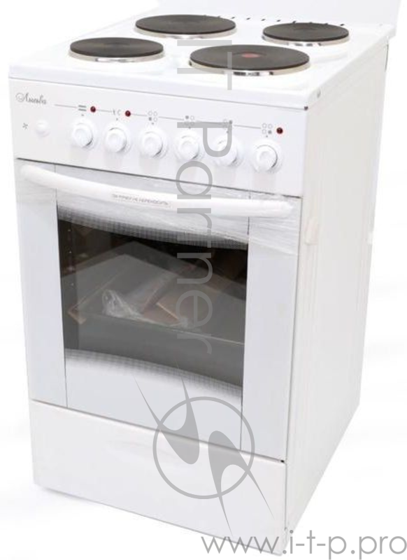 Плита Электрическая Лысьва ЭП 4/1э04 МС белая,стекл.крышк эл/пл