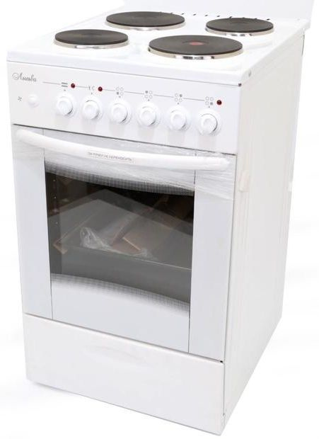 Плита Электрическая Лысьва ЭП 4/1э04 МС белый эмалированный металл