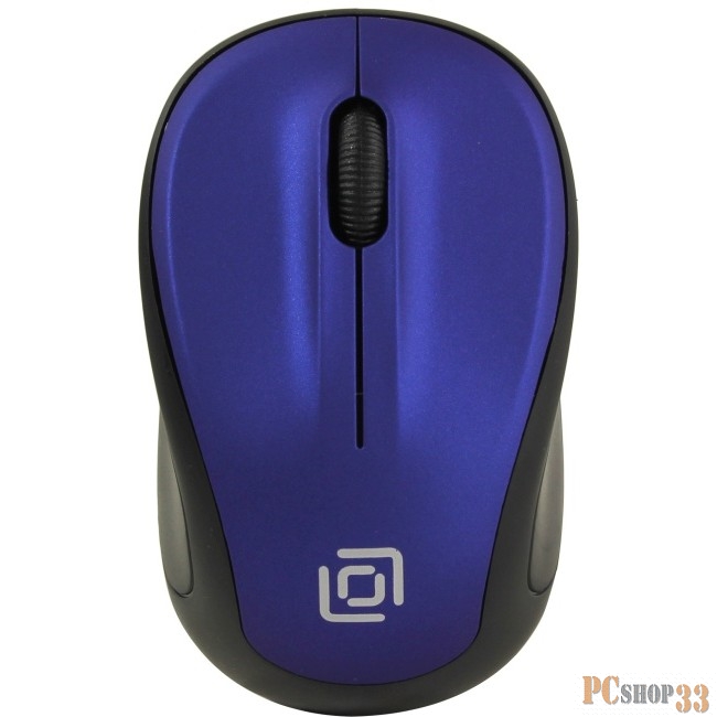 Мышь Oklick 665MW черный/синий оптическая (1000dpi) беспроводная USB (3but) 1025132