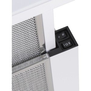 Вытяжка встраиваемая Maunfeld VS Fast 60 белый управление: кулисные переключатели (1 мотор)