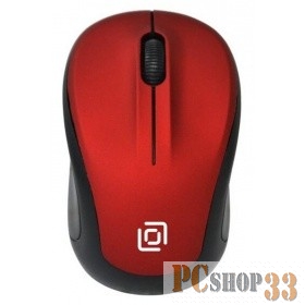 Мышь Oklick 665MW черный/красный оптическая (1000dpi) беспроводная USB (3but) 1025135