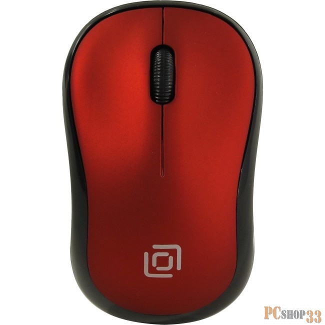 Мышь Oklick 655MW черный/красный оптическая (1000dpi) беспроводная USB (3but) 1025125