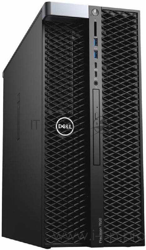 Рабочая станция Dell PRECISION T7920 PRECISION T7920 Dual Silver 4210 (2.2GHz, 10C), 32GB (4x8GB) DDR4, 512GB SSD, DVD–RW, no graphics, Keyboard, Mouse, Win10Pro, TPM, 3Y Basic NBD