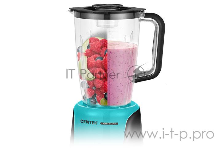 Блендер настольный Centek CT-1322 <520 Вт> стакан -1.5л, 4 -лезвия, 2 -скорости +pulse