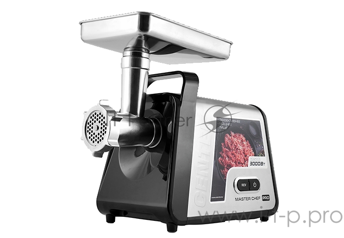 Мясорубка Centek CT-1620 <3000 Bт> DC мотор, V8, большой лоток, стальн. коннектор, отсек для дисков