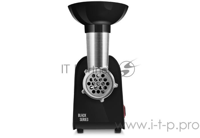 Мясорубка Centek CT-1621 Black <1600 Bт> 1.5кг/мин, стальной коннектор, 2 диска, 2 насадки