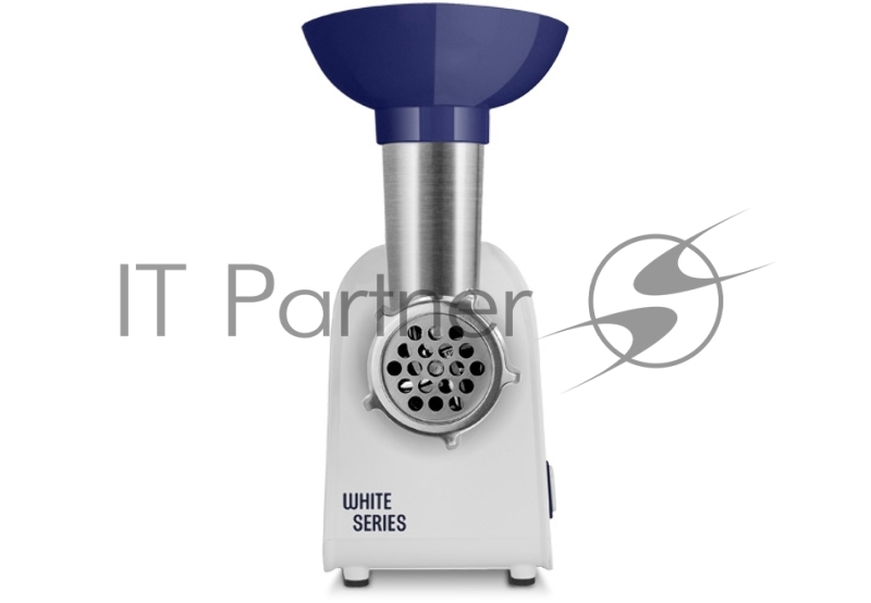 Мясорубка Centek CT-1621 White <1600 Bт> 1.5кг/мин, стальной коннектор, 2 диска, 2 насадки