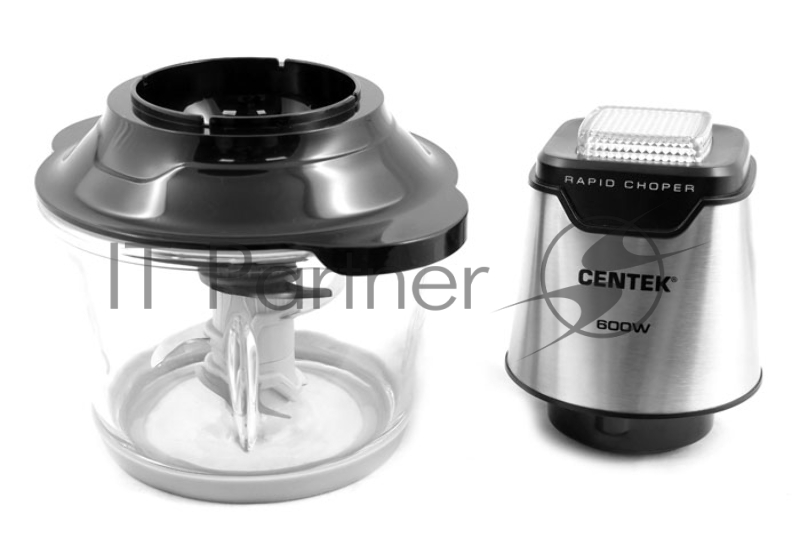 Чоппер Centek CT-1392 Сталь <600Вт> 6 лезвий, стеклянная чаша 1,2л, разборные ножи