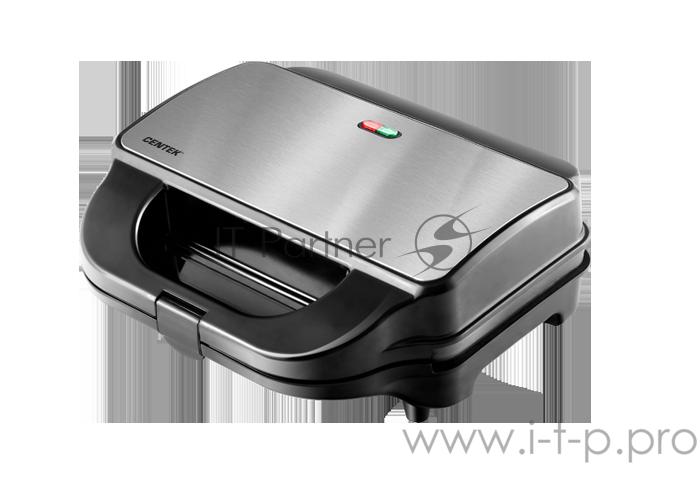 Контактный гриль Centek CT-1452 900 Вт <285x152> 3 сменные пластины гриль/вафл/сэндв, LED,антипригар