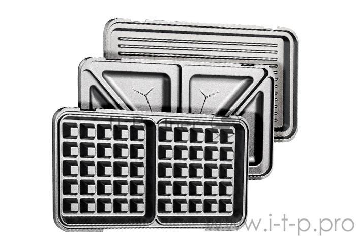 Контактный гриль Centek CT-1452 900 Вт <285x152> 3 сменные пластины гриль/вафл/сэндв, LED,антипригар