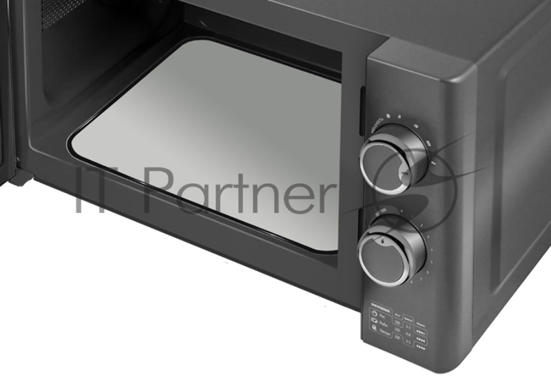 СВЧ Centek CT-1573 Gray (серый спрей) 700W, 20л Flat Tray <без поворотного стола> 6 режимов