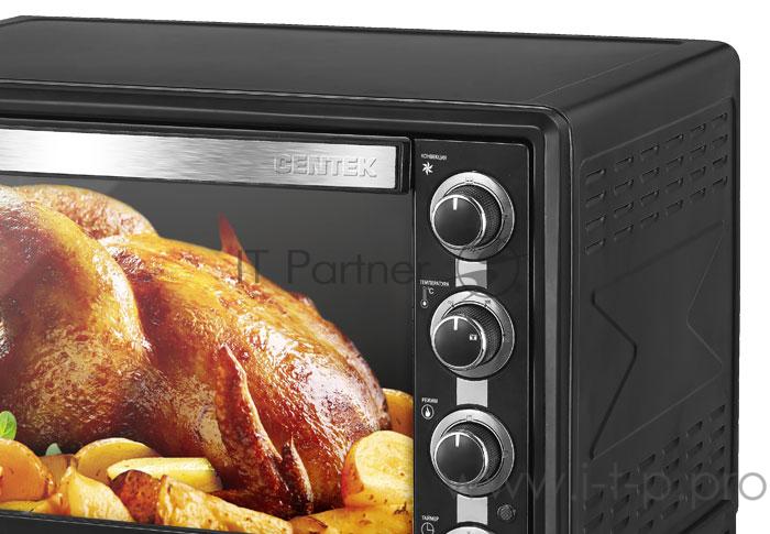 Жарочный шкаф Centek CT-1533-62 Convection (черн) <62л> 2200Вт, Конвекция, 4 режима, max 320°