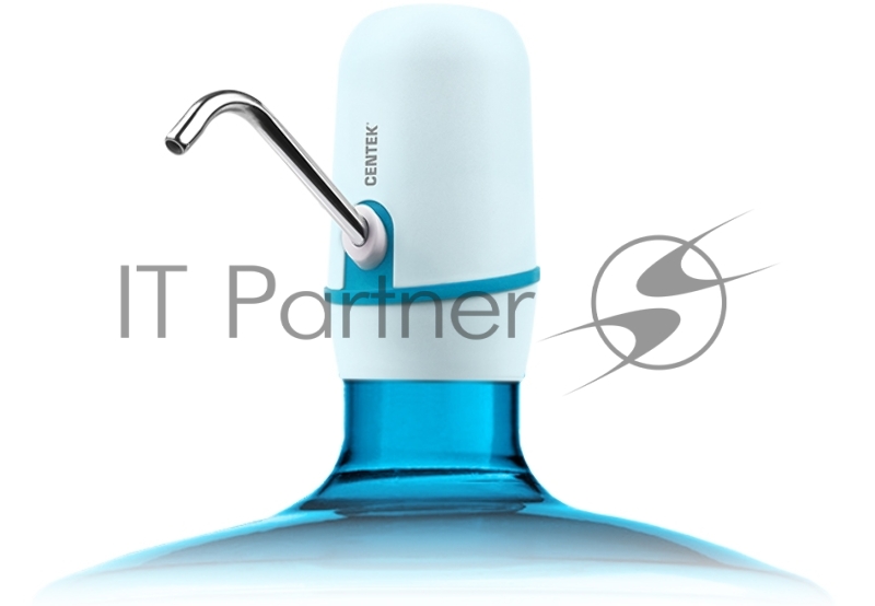 Помпа электрическая Centek CT-3002 Blue <2.2л/мин> 8Вт, 2 насоса, Li 1200 мАч, USB зарядка, LED