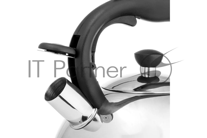 Чайник металлический LARA LR00-64, (матовый) 4 л, автоподъем крышки, индукционное капсулированное дно, нейлон.ручка