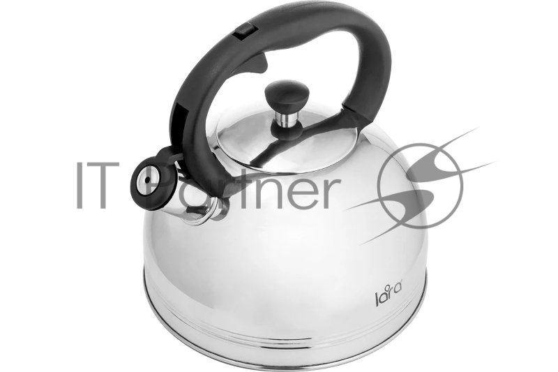 Чайник металлический LARA LR00-64, (матовый) 4 л, автоподъем крышки, индукционное капсулированное дно, нейлон.ручка