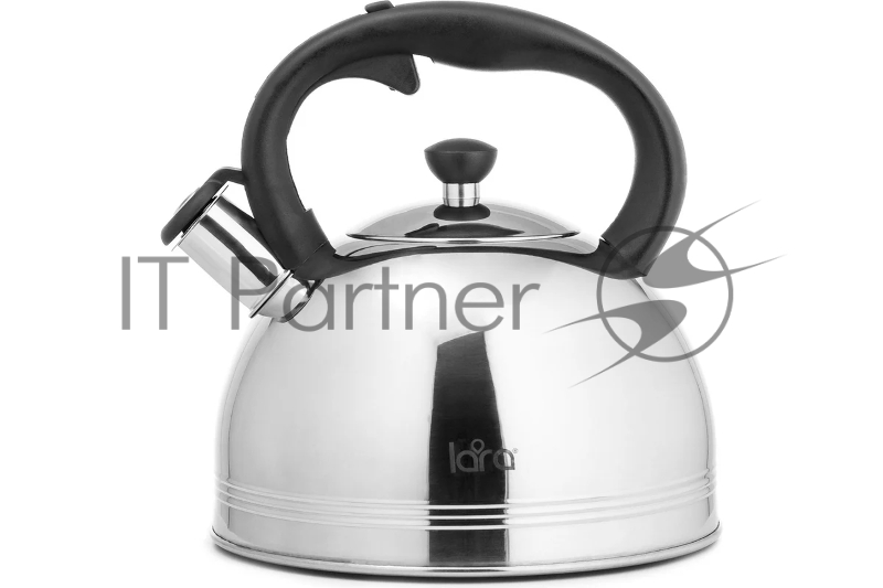 Чайник металлический LARA LR00-64, (матовый) 4 л, автоподъем крышки, индукционное капсулированное дно, нейлон.ручка