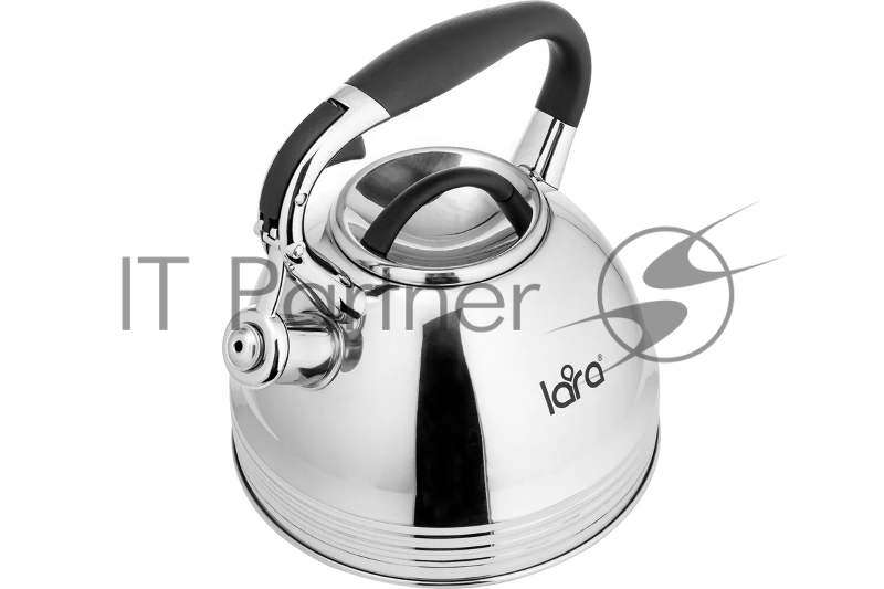 LR00-67 Чайник LARA (зеркальный) 3.0 л, индукционное капсулированное дно, свисток с кноп. механизмом
