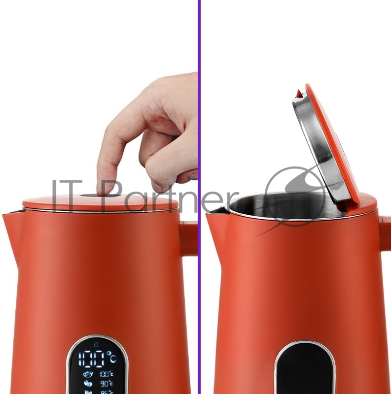 Чайник электрический Kitfort KT-6115-3 1.5л. 1800Вт красный (корпус: пластик)