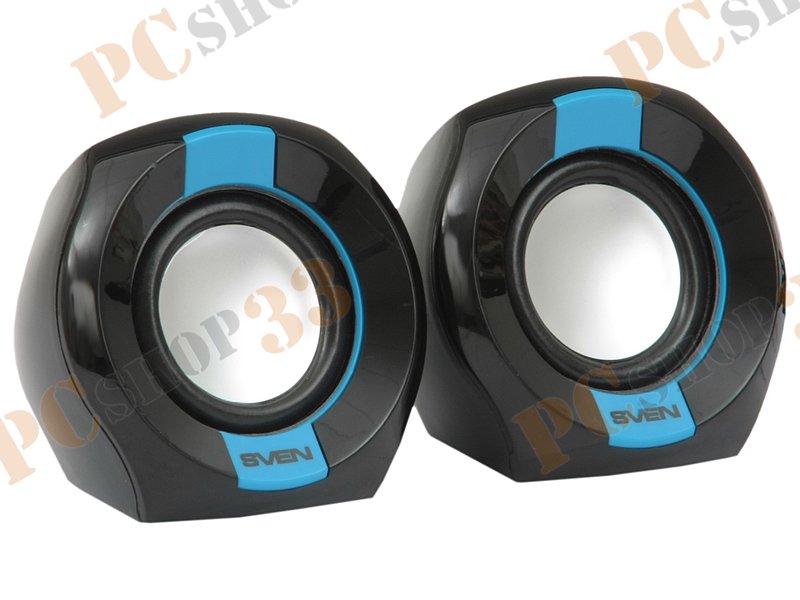 Акустическая система стерео Sven 150 2x2.5Вт, портативная, черно-синий