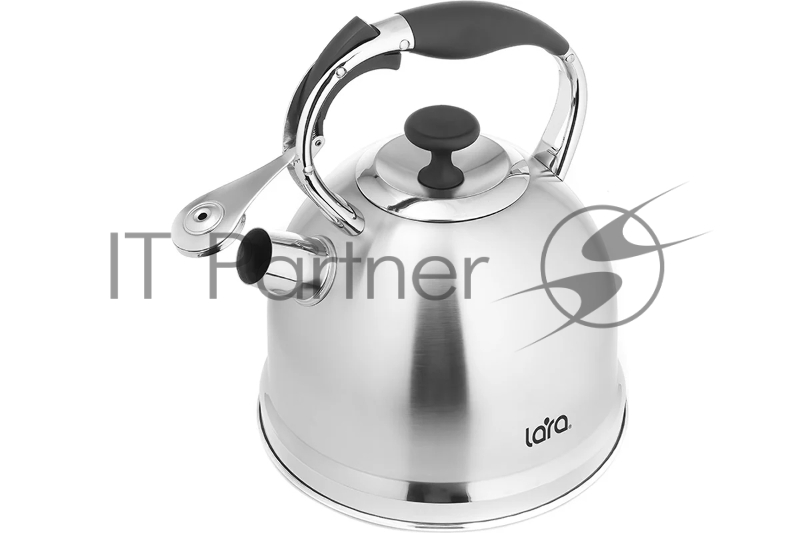 Чайник LARA LR00-75 (Зеркальный) 3.3л индукц. капс. дно, свисток с кноп. механизмом