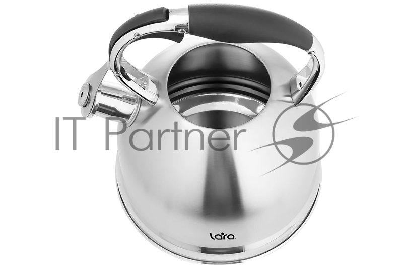 Чайник LARA LR00-75 (Зеркальный) 3.3л индукц. капс. дно, свисток с кноп. механизмом